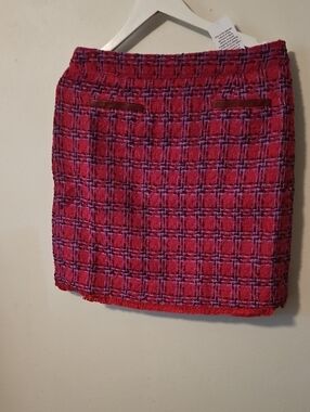 G BY GIULIANA BLACK LABEL Plaid Tweed Mini Skirt - Women's Stylish Pencil Skirt